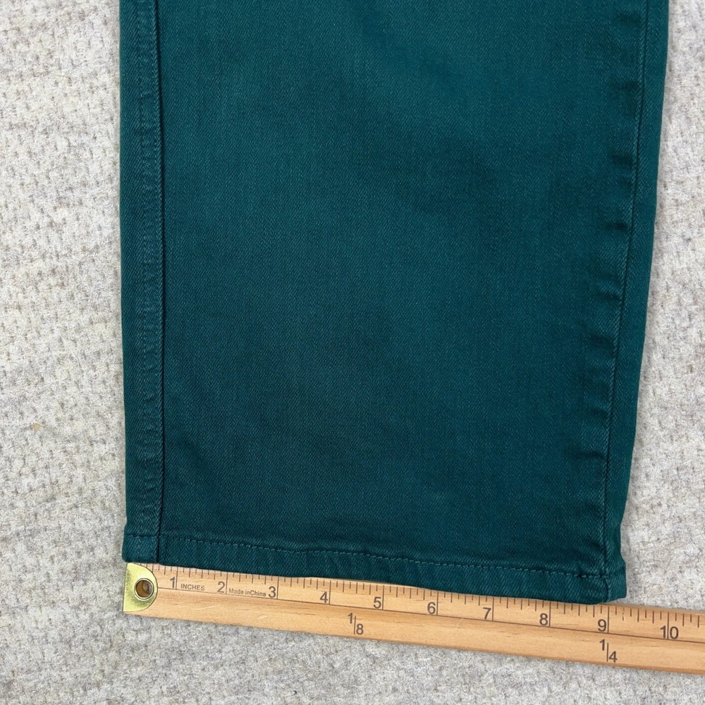 Judy Blue Jeans Women 7 28 Green Wide Leg Crop Tummy Control Garment Dyed - Picture 5 of 13
